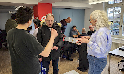 SEV, Unterverbände und Sektionen führten an zahlreichen SBB-Standorten Info-Anlässe zu den neuen BAR durch – hier im Pausenraum am Gleis 1 im Bahnhof Biel am 30. März.